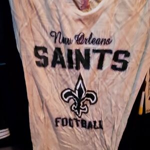 New Orleans Saints Women's Football Tee - White